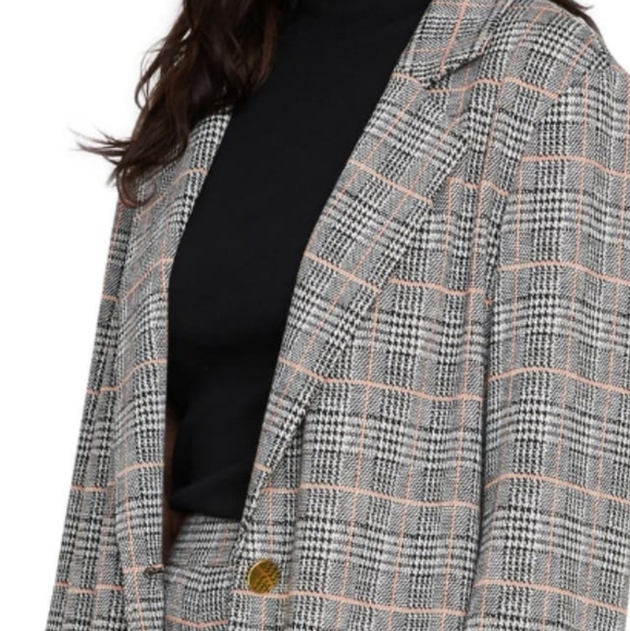 Houndstooth Light Blazer - Picture 2 of 10